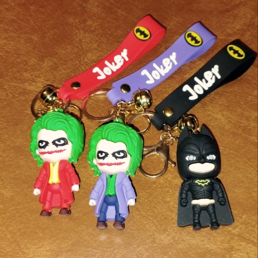 Batman and Joker Keychains